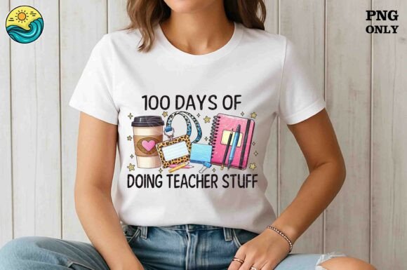 100 Days of School Doing Teacher Stuff Embroidery Review