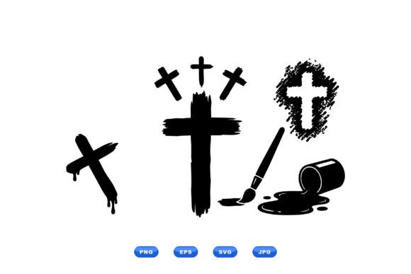 Brush Stroke Cross Clipart Review for Embroidery Projects