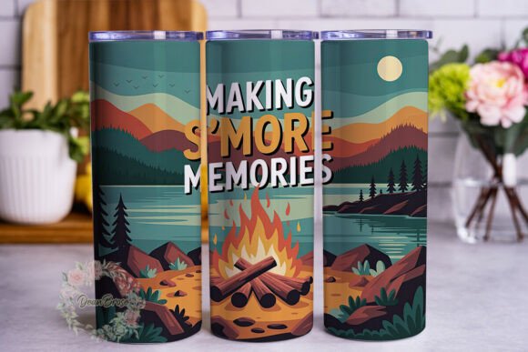 Campfire S mores Night Tumbler Wrap