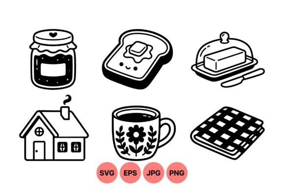 Cozy Kitchen Breakfast Clipart Review