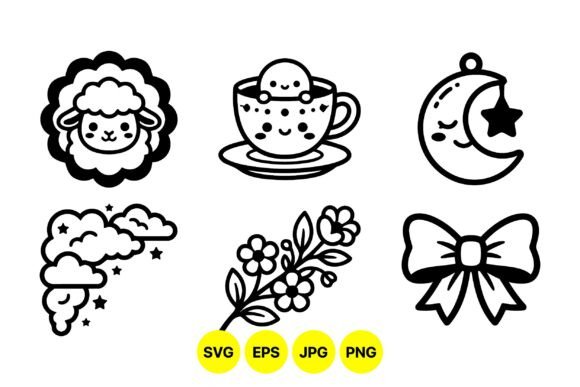 Cute Cartoon Sleepy Night Icons Review