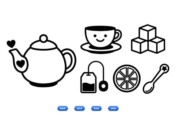 Cute Tea Icon Clipart Set Review