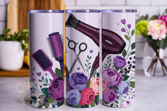 Hair Salon Floral Glam Tumbler Wrap Review