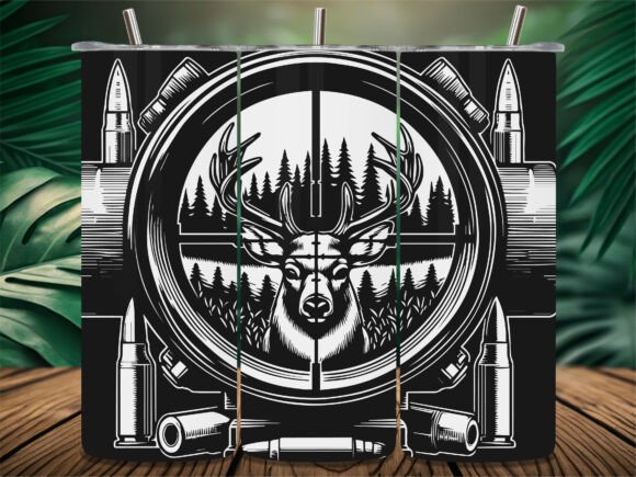 Hunting Scope Buck Target Tumbler