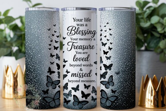 In Loving Memory Glitter Butterflies Design Review
