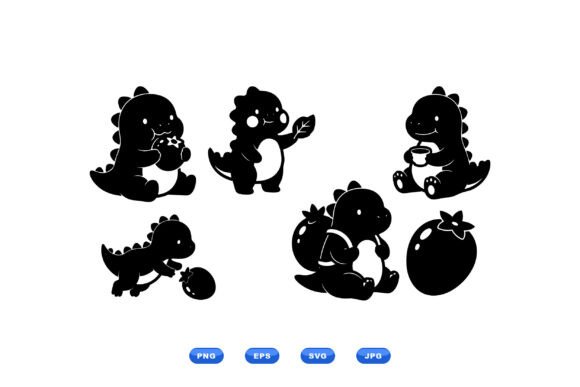 Kawaii Dino Fruit Clipart Review