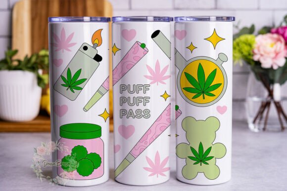 Pink Cannabis Leaf Tumbler Wrap Review