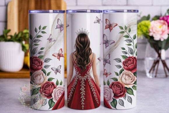Regal Red Gown Floral Tumbler Wrap Review