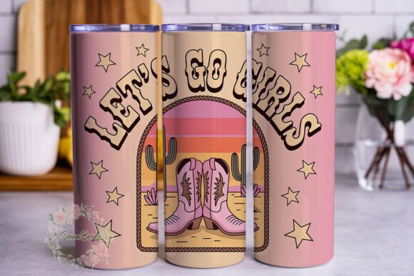 Retro Cowgirl Boots Tumbler Wrap Review