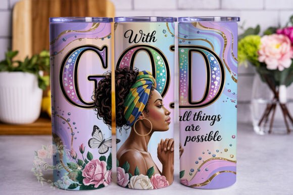 Review of Faith Glitter Woman 20oz Tumbler Wrap