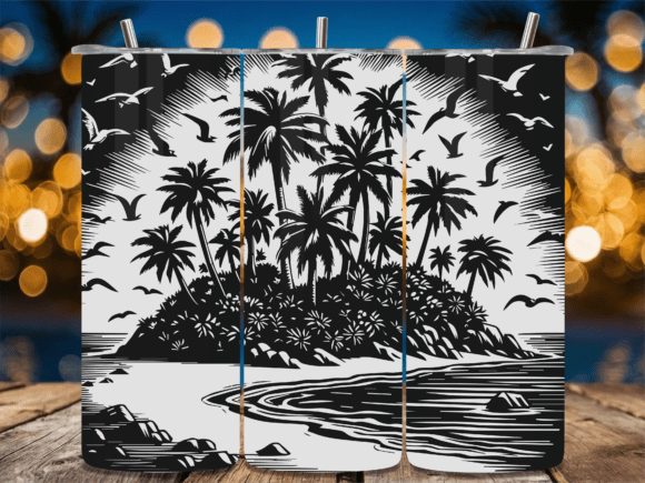 Tropical Island Beach Wave Embroidery Design Review